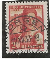HORGEN 12.12.33 auf Zu#J67 Mi#268 Vollstempel [11B12]