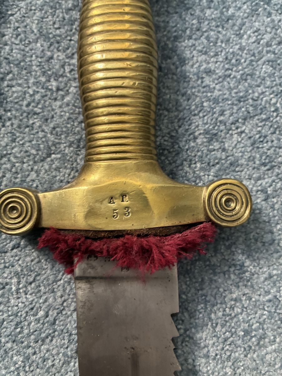 Stichwaffen: Faschinenmesser 1832/52 AR – Gebraucht aus Gutenswil von Antiques77 1