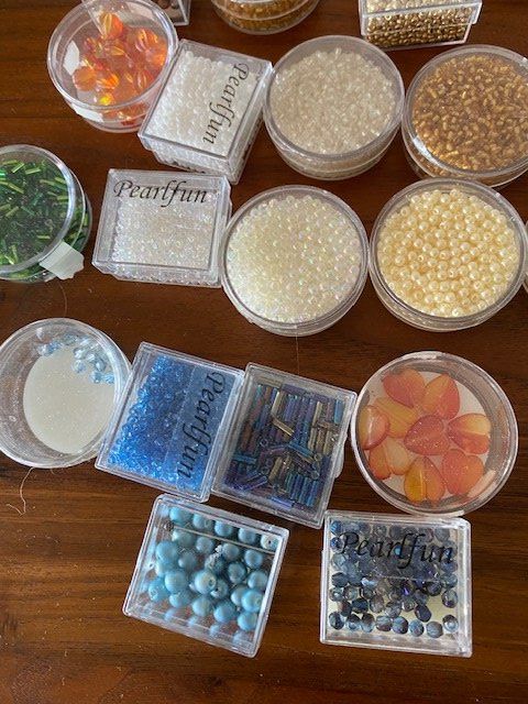 Kit bricolage: Scmuckperlen Glas zum Basteln, Sammlung – Usato da Edlibach venduto da Arnoldotto 6