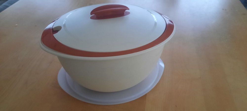 Tupperware Thermo Duo 1,5 l + saucière blanc/anthracite Iso-Duo pour