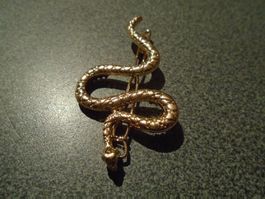 Haarspange Schlange, goldfarbig