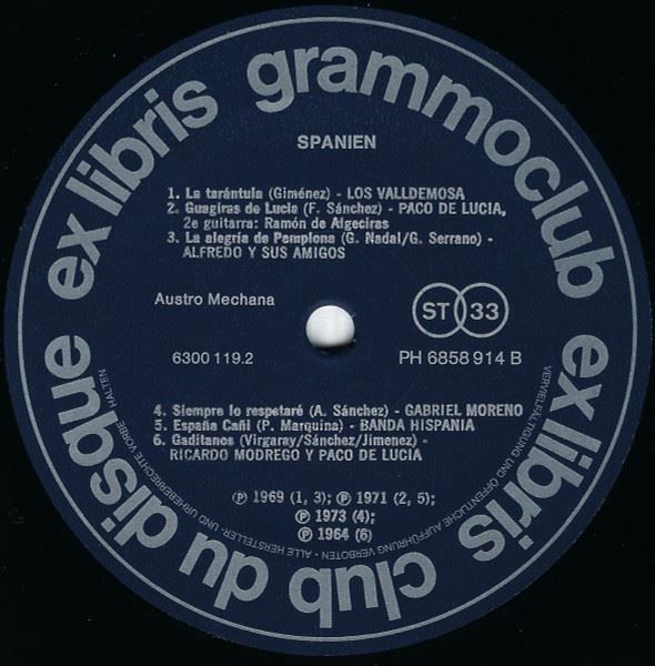 Dischi in vinile: Folklore Around The World Espagne España – Usato da Genève venduto da Cockattoo 2