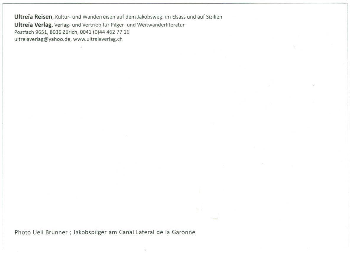 Cartoline postali: AK Pilgergruppe auf dem Jakobsweg – Usato da Zürich venduto da Tolima194 1