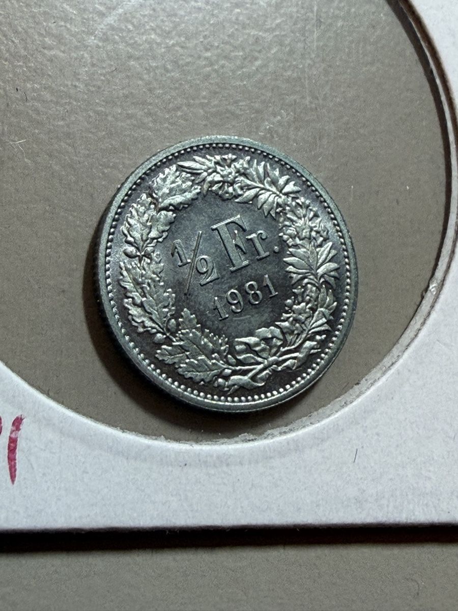 Tutti le monete: Suisse - 50 centimes - 1981 - UNC  – Nuovo (secondo la descrizione) da Payerne venduto da Mike1682