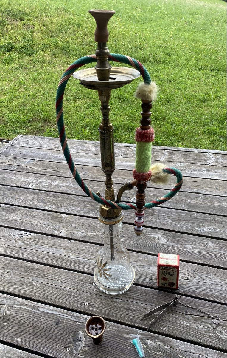 Narghilé: Antike Shisha Wasserpfeife Messing – Usato da Surcuolm venduto da Brandon1958