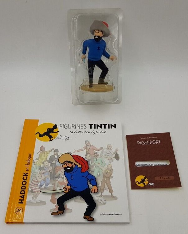 Figurine Tintin, Haddock en Hadoque - Figurines