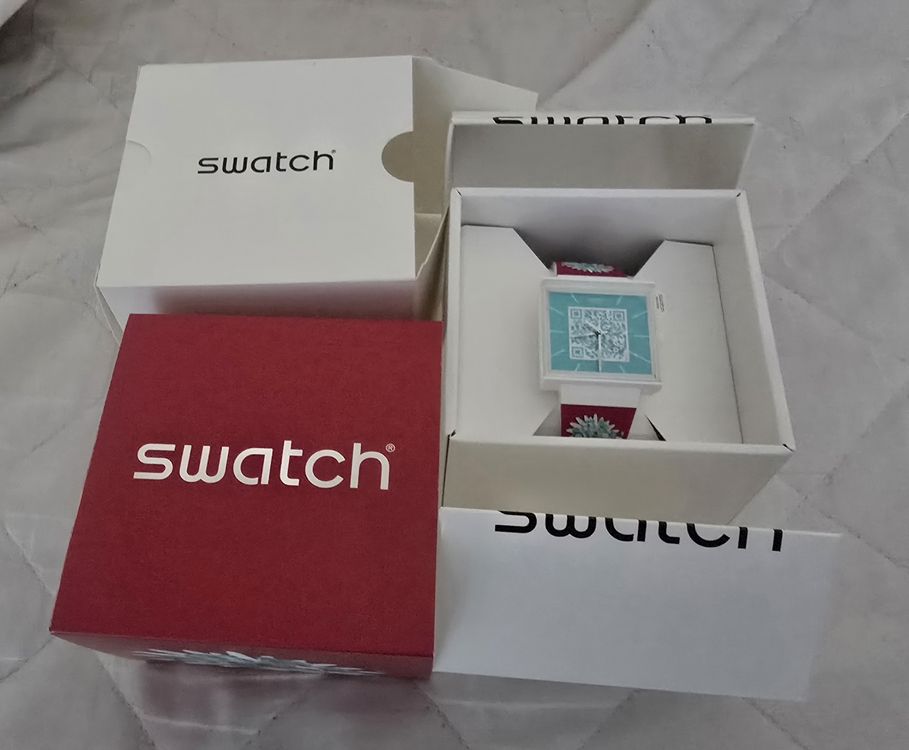 Swatch Orologi: Swatch Aktionärsuhr 2025, ungetragen, originalverpackt – Nuovo e nell'imballaggio originale da Dietikon venduto da Aelius42