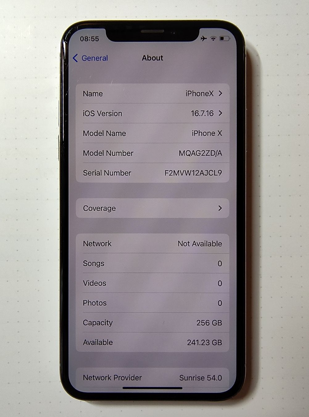 Apple Telefoni cellulari / Smartphones: iPhone X  / Silber / 256GB / neue Batterie – Usato da Welschenrohr venduto da Mona_Ricardo 2