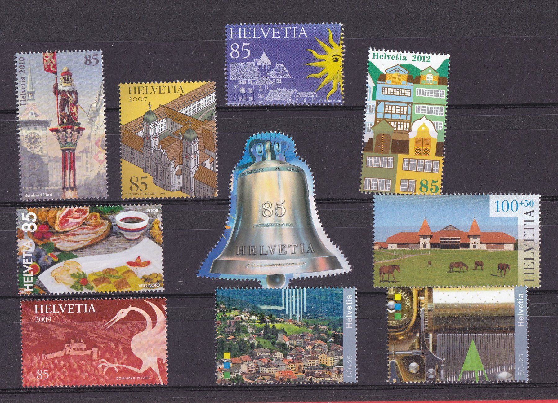Alle Briefmarken: 2007-2017 diverse Tag der Briefmarke Ausschnitte  Postfrisch – Neu (gemäss Beschreibung) aus Adliswil von Aenti