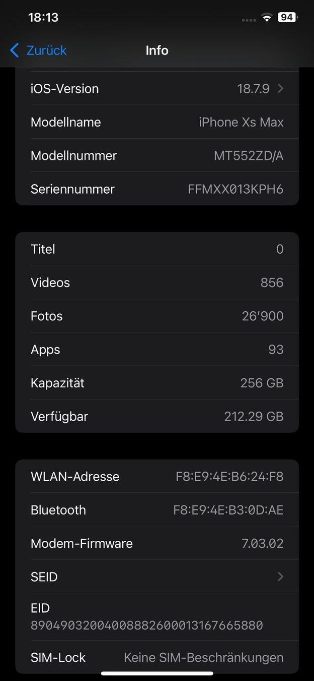Apple Telefoni cellulari / Smartphones: Apple iPhone Xs Max 256GB Gold mit Originalverpackung – Usato da Wetzikon ZH venduto da BackToRetro 3
