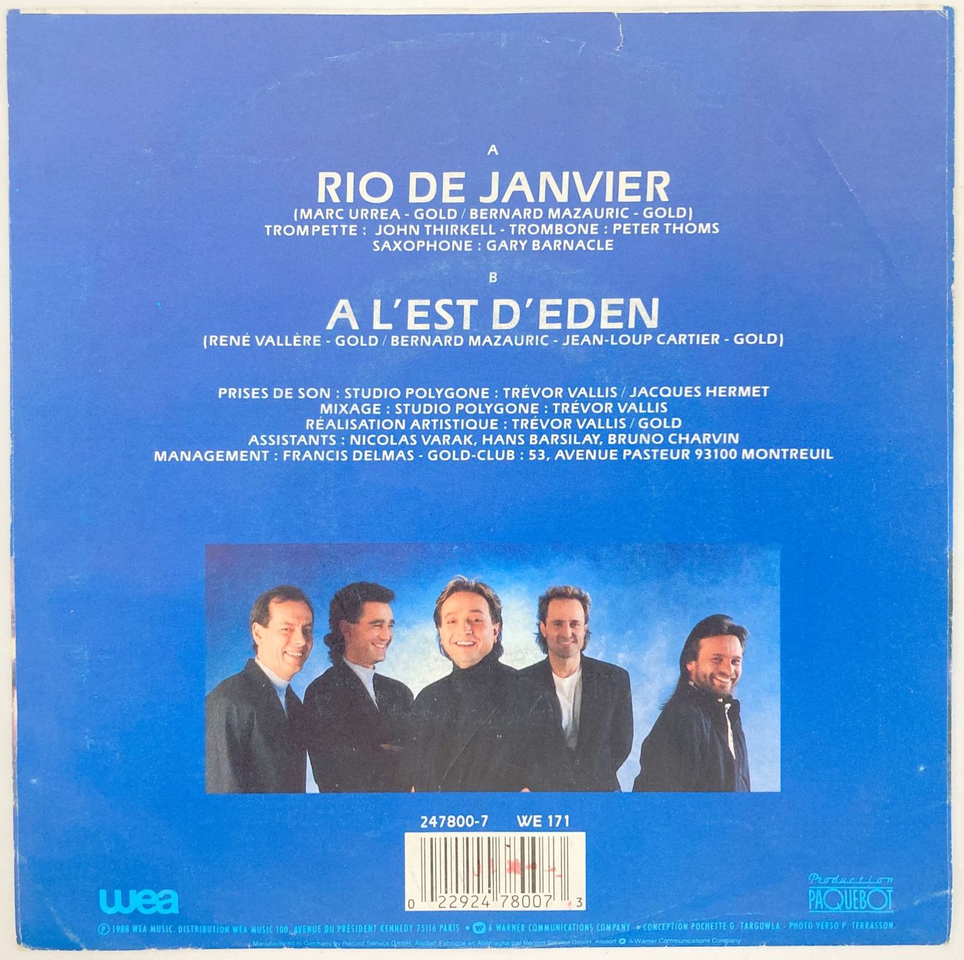 Dischi in vinile: GOLD - RIO DE JANVIER – Usato da Bottens venduto da hotter-than-hell 1