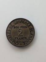 Frankreich Münze 2 Francs 1925 Commerce Industrie 