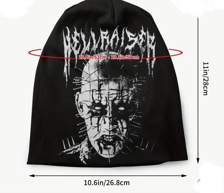Copricapi, berretti & cappellini: Hellraiser Beanie Mütze Rock Punk Metal – Nuovo (secondo la descrizione) da Horn venduto da abutre72 1