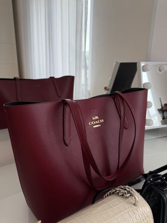 Coach Tote Bag – Bordeaux / Dunkelrot