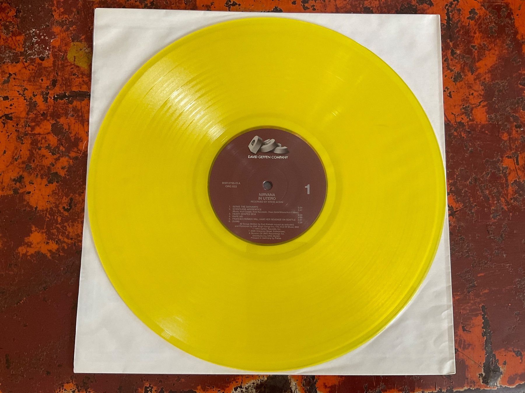 Schallplatten: Nirvana In Utero YELLOW Vinyl LP – Neu (gemäss Beschreibung) aus Delémont von vinylfreak01 6