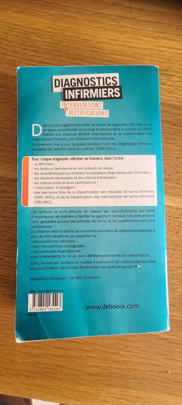 Libri: Diagnostics infirmiers:Interventions, Justifications – Usato da Orvin venduto da Puenktchen01 1