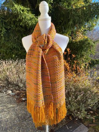 Écharpe handwoven - merino & soie