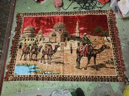 Orient Teppich Wandteppich Kamel Karawane 170 x 120cm (P)