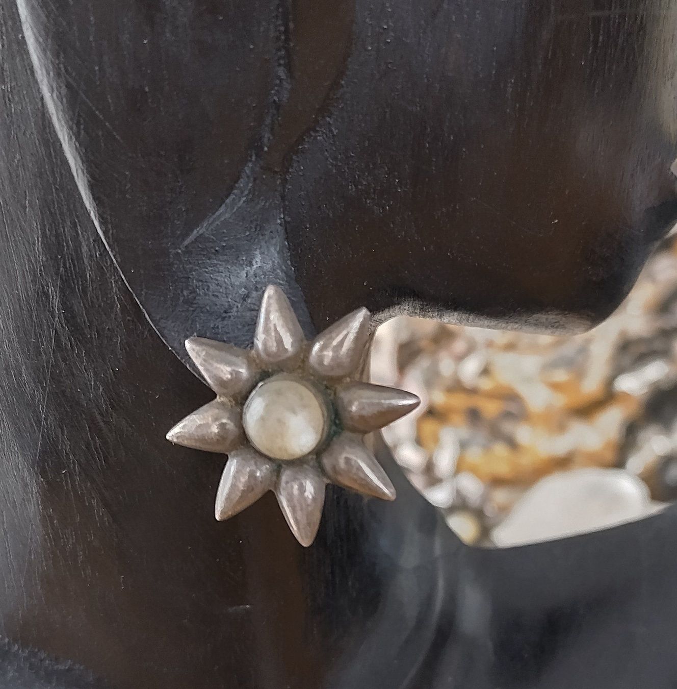Ohrringe & -stecker: STERN - BLUME OHRRINGE IN 925 SILBER – Gebraucht aus Romanshorn von Glitzer-Paradies 1