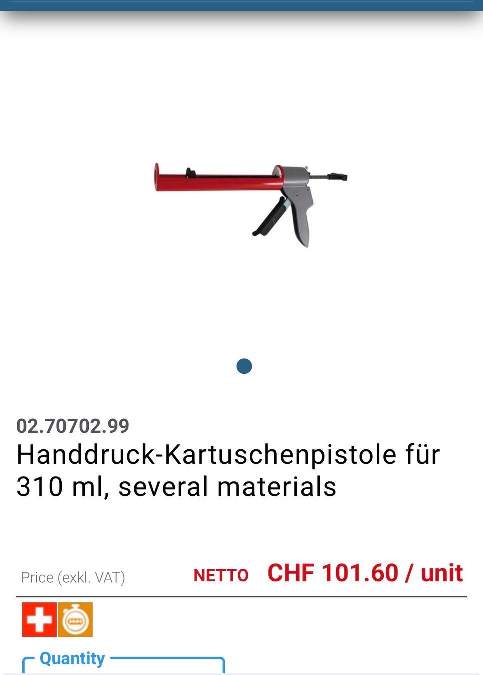 Würth Tous les outils: Würth Profi Kartuschenpresse – Neuf avec emballage d'origine à Hittnau par Oracel 6