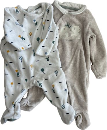 3x warme Babystrampler Obaibi Gr. 1M