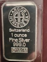 Schweiz, Unze,999fein Lavertezzo,in orig.Plastik-unz
