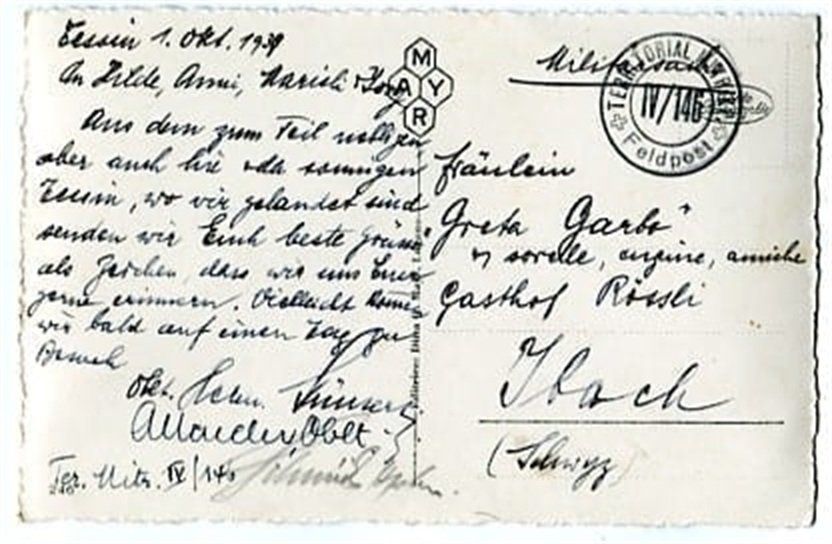 Cartoline postali: Biasca, Panorama – Usato da Ottikon b.Kemptth. venduto da Neptun1974 1