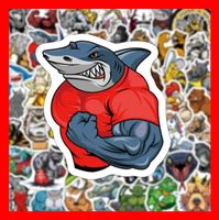 starke Tiere Mutant Anabolika Testosteron 50 tlg Stickerset