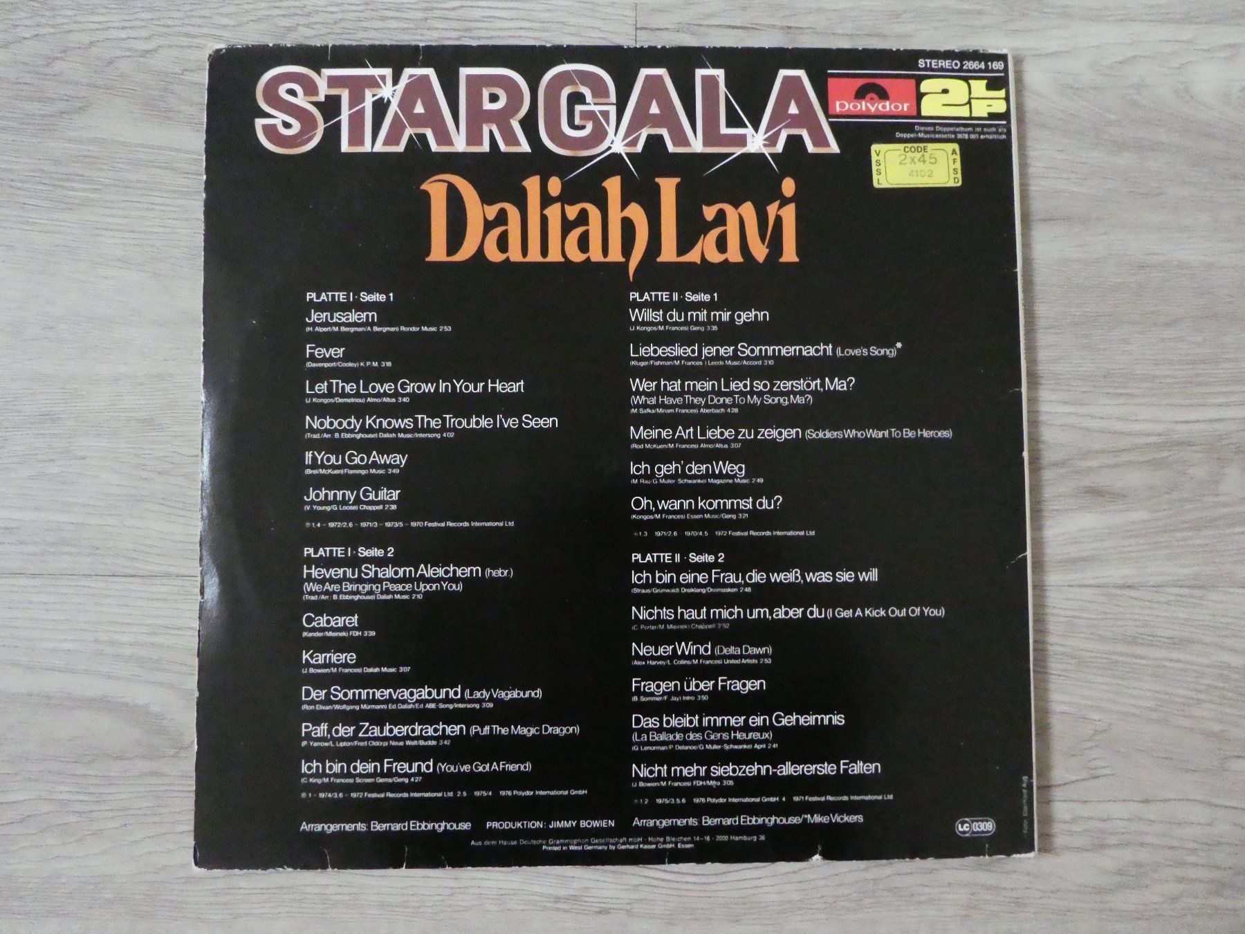 Schallplatten: Daliah Lavi LP, Stargala – Gebraucht aus Andelfingen von Annegret06 1