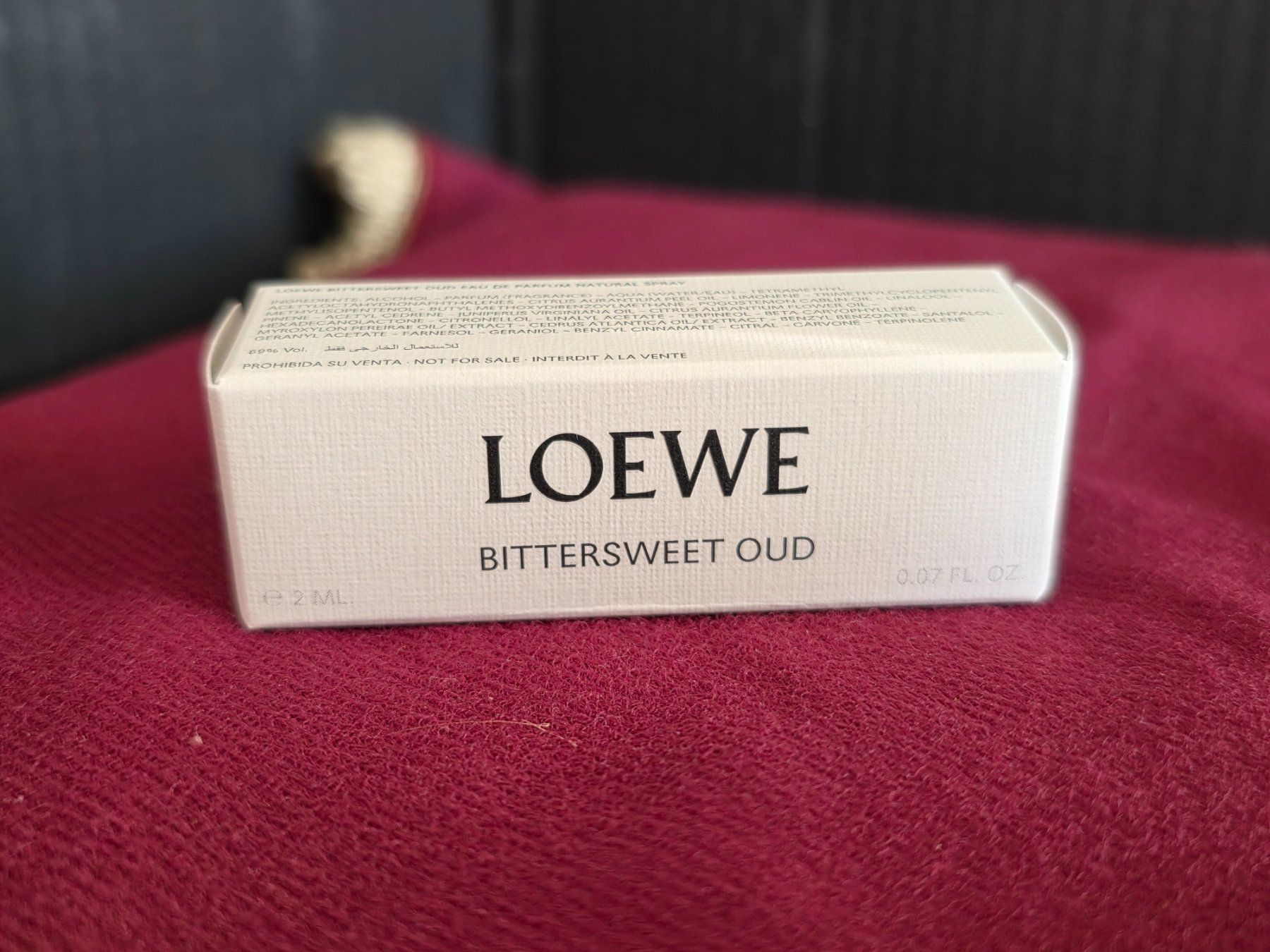 Loewe Parfum & Eau de Toilette: Loewe Bittersweet Oud 2025, 2ml Parfum Probe neu! – Neu und originalverpackt aus Winterthur von Bratwurstbrater