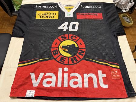 SC Bern Gameworntrikot Junioren Nummer 40 Grösse XL