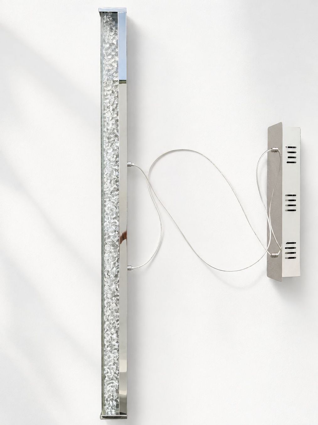Lampadari & plafoniere: LED-Pendelleuchte Chrom mit Kristalloptik – Usato da Vilters venduto da ondrej_k03