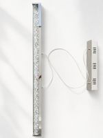 LED-Pendelleuchte Chrom mit Kristalloptik