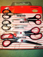 5er Schrere set inox stahl 5 grösse  /Set de 5 ciseaux