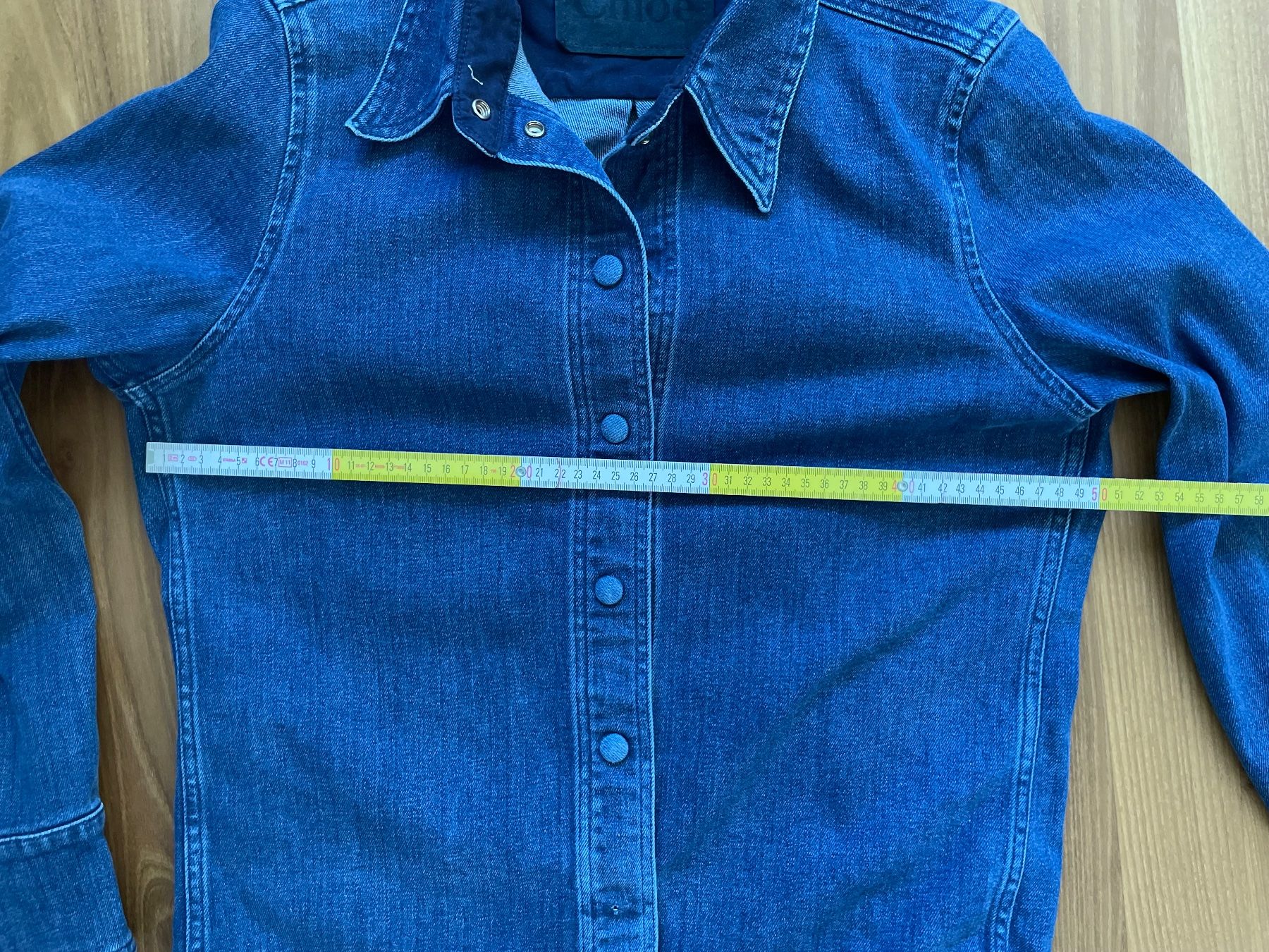 Chloé Camicette: Jeanshemd Chloé blau Denim Langarm – Usato da Buchs SG venduto da VintageHomeCH 6