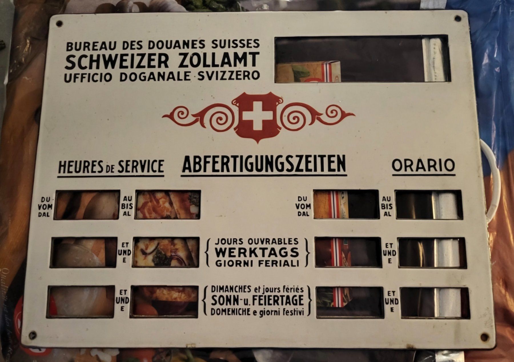 Insegne: Email  Douane SUISSE très ancien – Usato da Bursinel venduto da Rolesor 1
