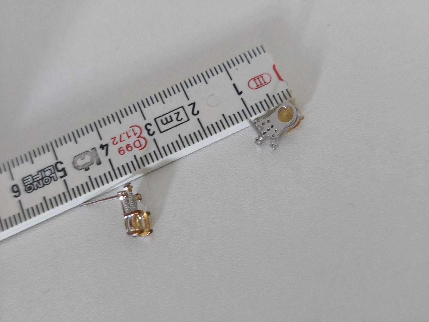 Boucles d'oreille: Ohrstecker Krone echte Citrin 925 Silber – Neuf (Voir description) à St. Gallen par GIULESGG 7