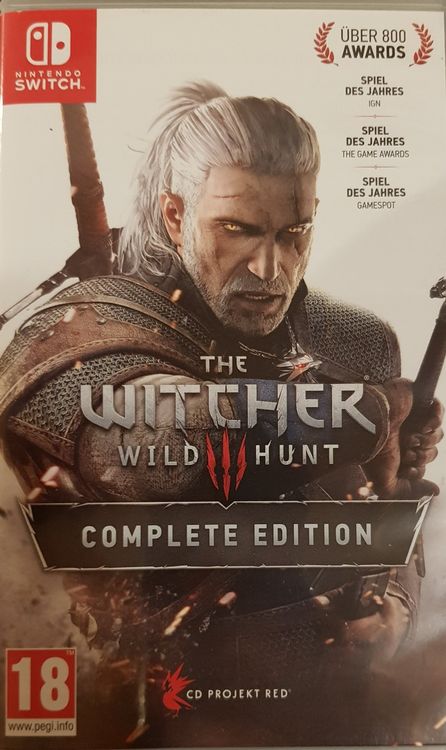 The Witcher Wild Hunt Complete Edition Switch Carton Box (Gebraucht) in ...