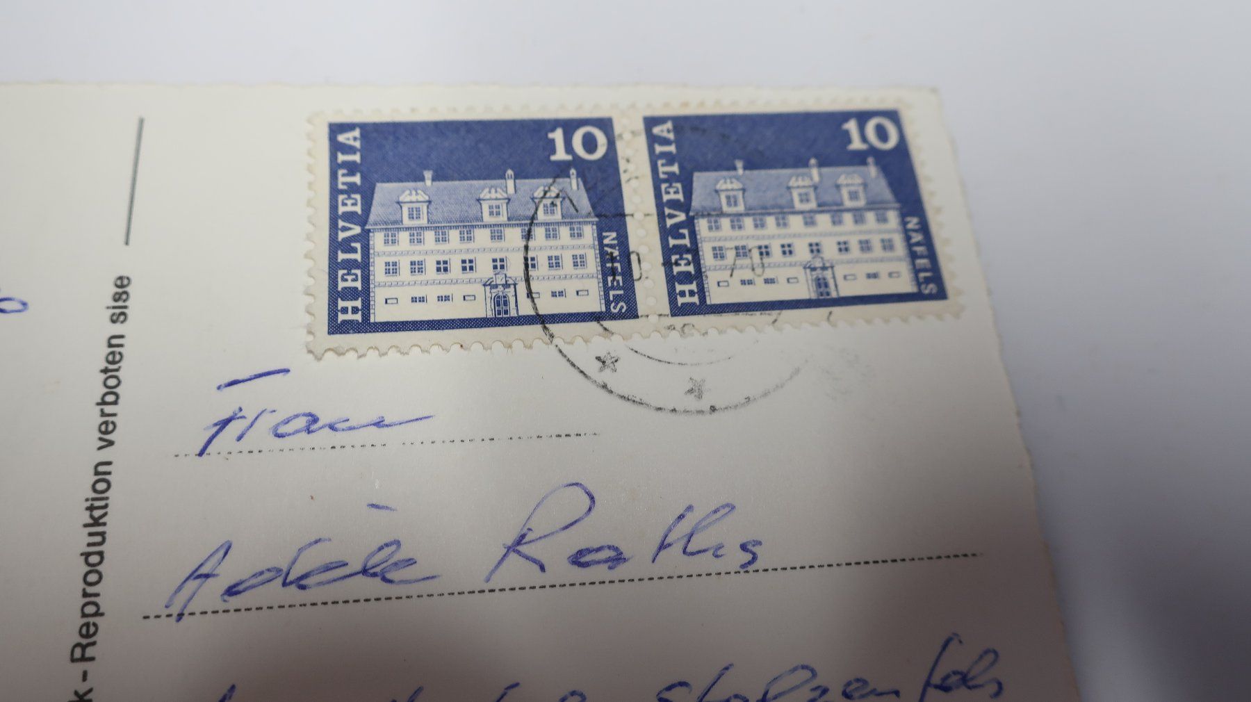 Ansichtskarten: Mon (GR) im Albulatal  1970 – Gebraucht aus Cormoret von Pascalll2001 3