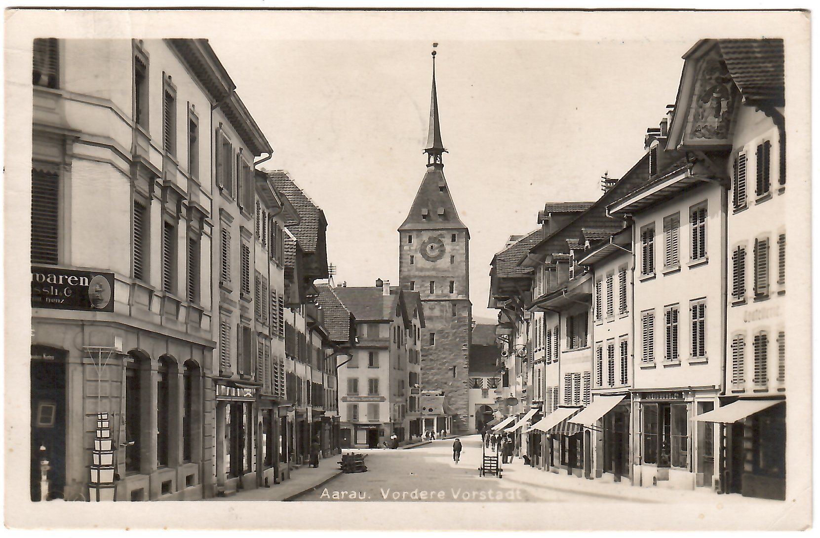 Cartoline postali: Ansichtskarte Aarau,  Vordere Vorstadt – Usato da Kerns venduto da etma3