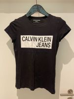 Schwarzes Calvin Klein Jeans T-Shirt, Grösse S