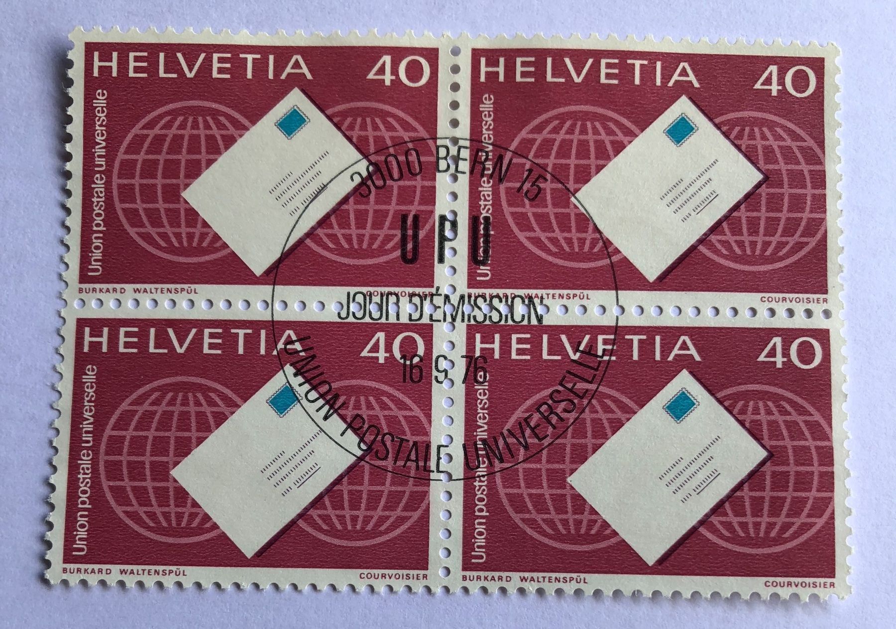 Tutti i francobolli: 4 er Dienstmarken mit Vollstempel Bern – Usato da Aarau venduto da Billa007