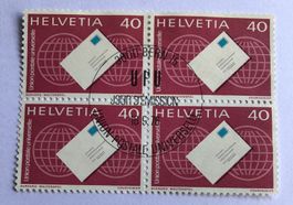 4 er Dienstmarken mit Vollstempel Bern