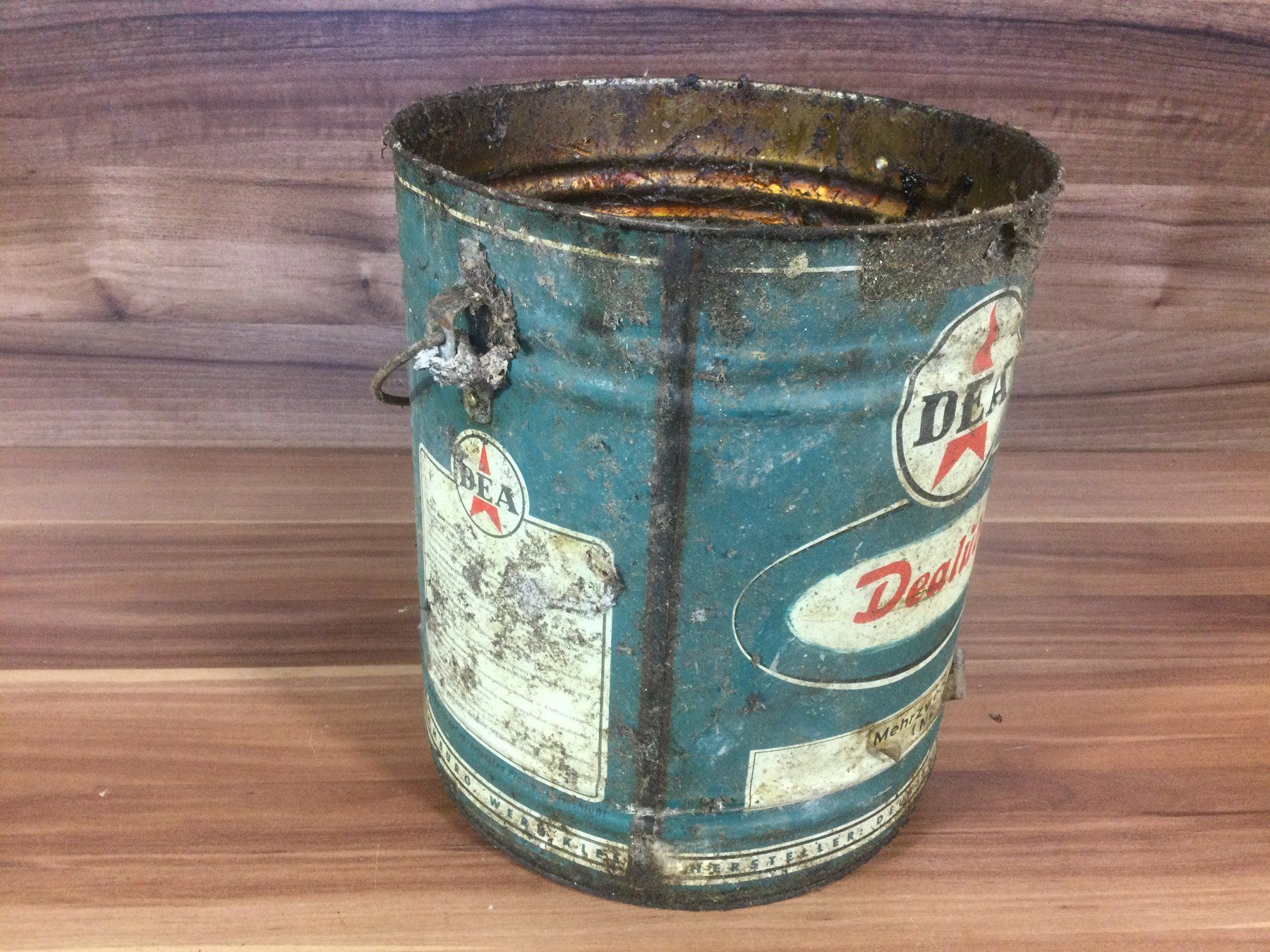 Insegne: Antiker DEA  Fett Eimer ohne Deckel – Usato da Wangen SZ venduto da kuriosum12 2