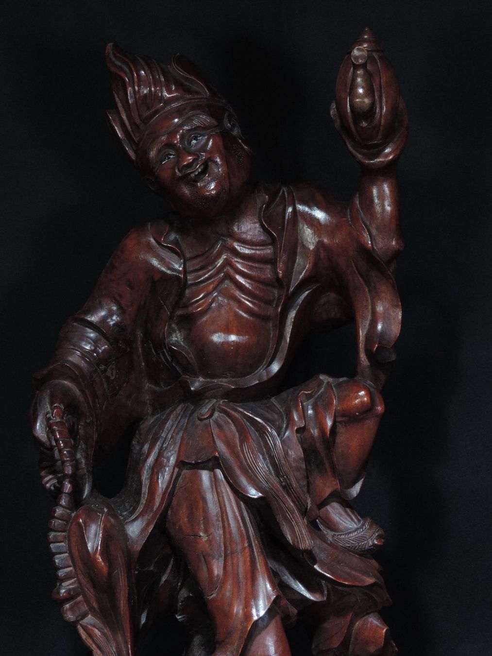 Sculture & Statue: alte Hartholz Schnitzerei, Unsterblicher – Usato da Duggingen venduto da roterbambus 2