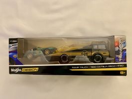 Maisto Design Transporter Ramp Truck mit 1980 Datsun 280ZX