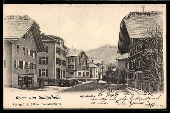 Cartes postales: AK Schüpfheim, In der Hauptstrasse – D'occasion à Berlin par bartko-reher