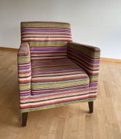 Eleganter Sessel  bunt gestreift
