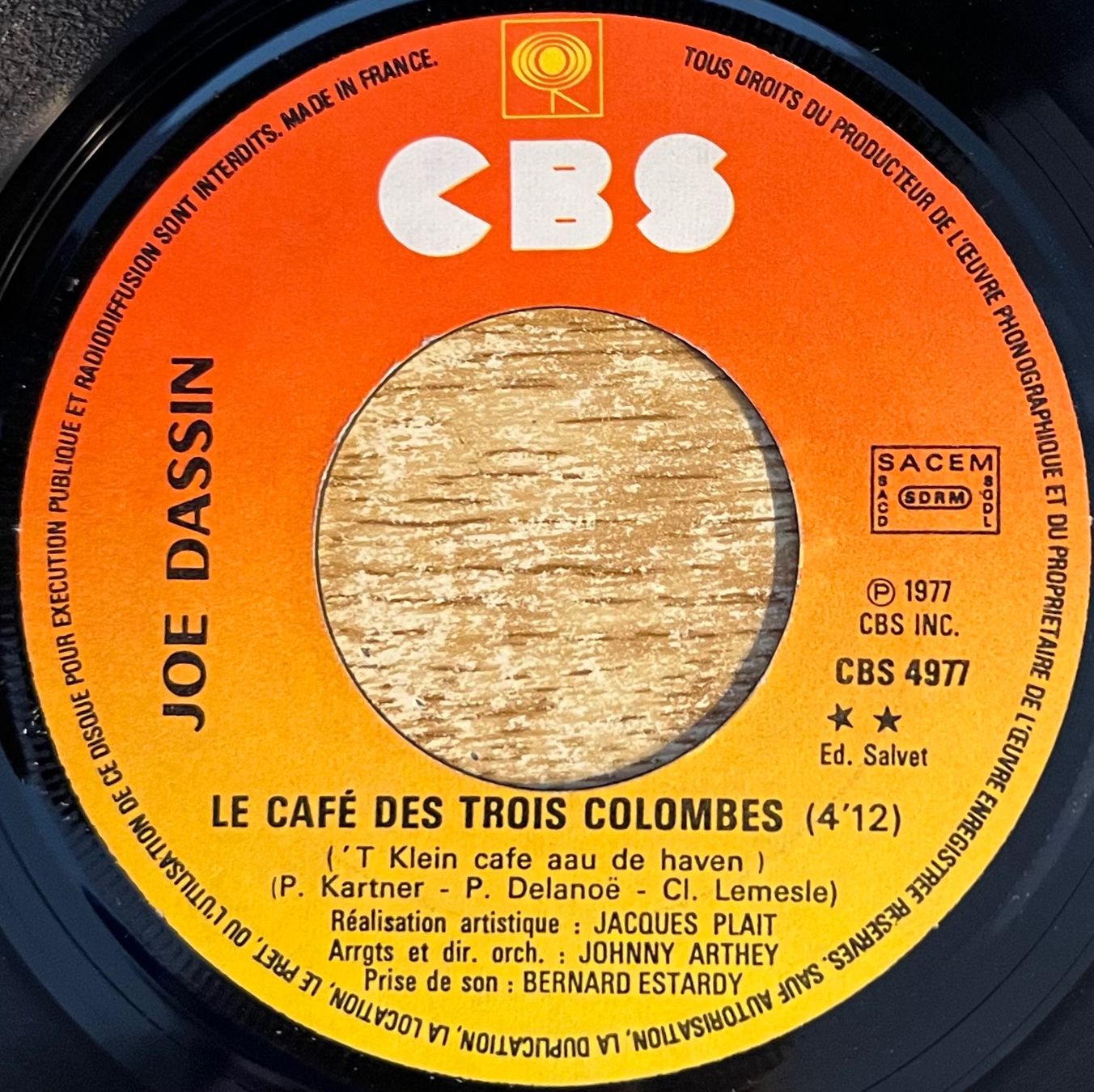 Dischi in vinile: JOE DASSIN - À TOI – Usato da Bussigny venduto da vinyl-pas-cher 3