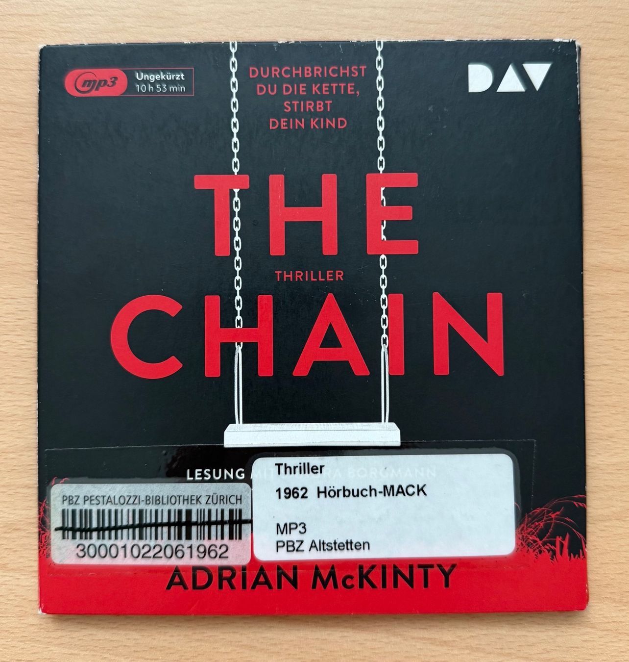 Audiolibri: Adrian McKinty - The Chain – Usato da Liestal venduto da 99katzen